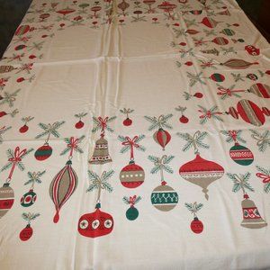 Christmas tablecloth 42 in wide * 52 in long